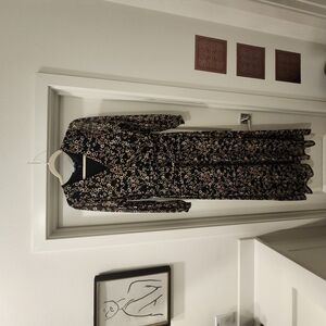 Floral Black Maxi Dress